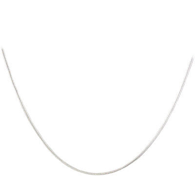 14, 16 Or 18 Inches Sterling Silver Fine Snake Children's Chain 1