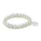 Girls Jewelry - Cultured Pearl Stretchy Bracelet With Cross, Heart Or Candy Charm