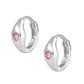 Children's Jewelry - Sterling Silver Birthstone Huggie Hoop Earrings