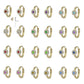 Girl's 14K Yellow Gold Flower CZ Birthstone Huggie Hoop Earrings 2