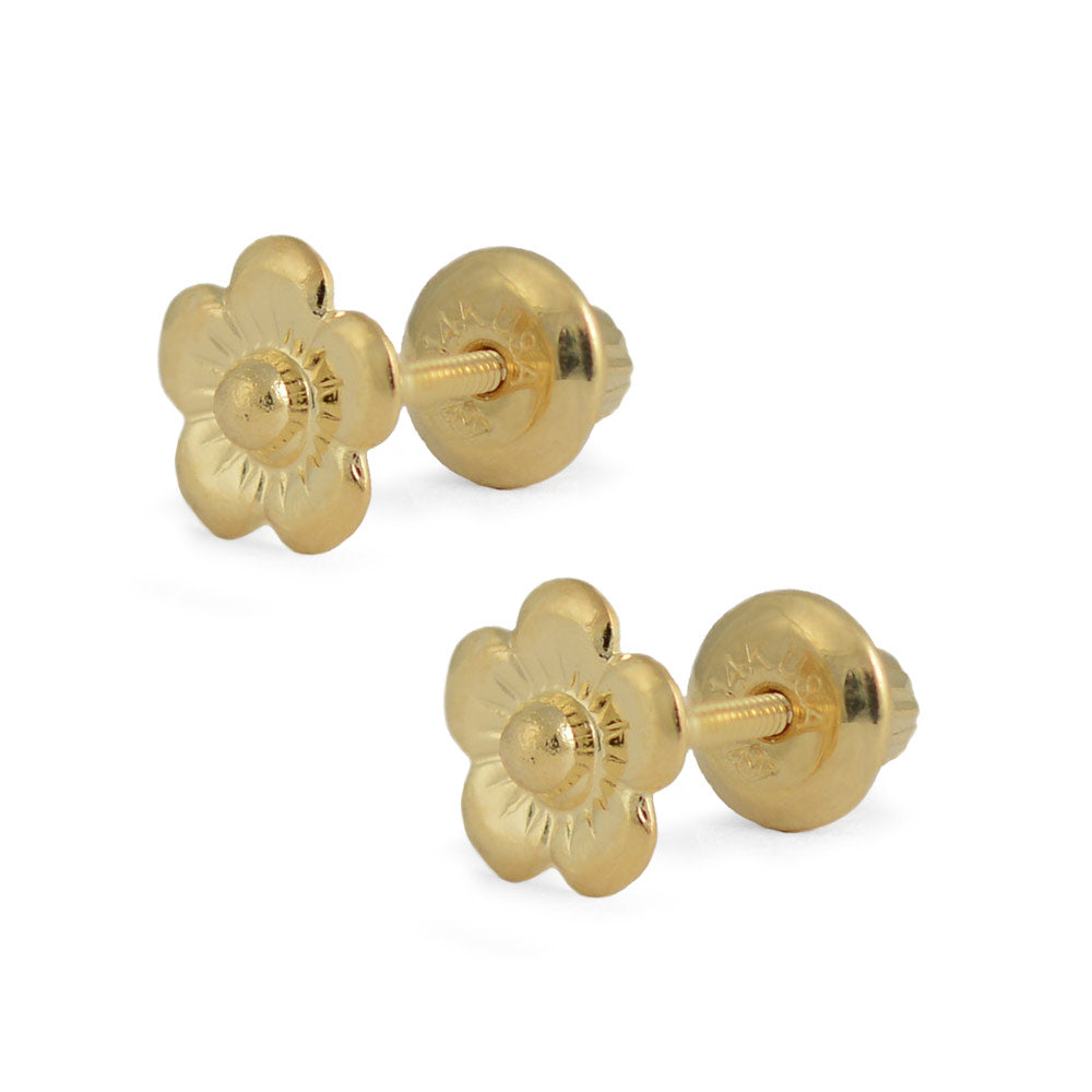 Girl Jewelry - Multi Styles Flower Shaped Screw Back Stud Earrings