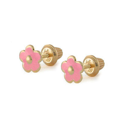 Girl Jewelry - Multi Styles Flower Shaped Screw Back Stud Earrings