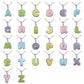 Girls Jewelry - Sterling Silver Color Enameled Initial Pendant Necklace (12-18 in) 2