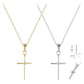 15 In Children 14K Yellow Or White Gold Diamond Accent Cross Pendant Necklace 2