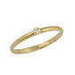 Girl's Jewelry - 10K Yellow Gold Size 3 1/2 Solitaire Diamond Ring 1