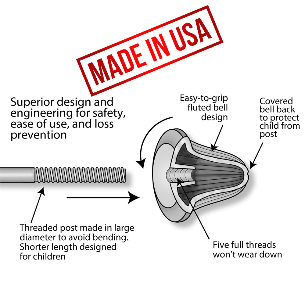 Screw Back Made In USA