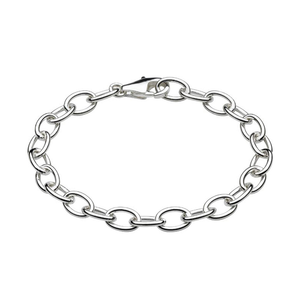 Children And Teens Sterling Silver Rolo Chain Bracelet For Charms (6 1/4 or 7 1/4 in) 1