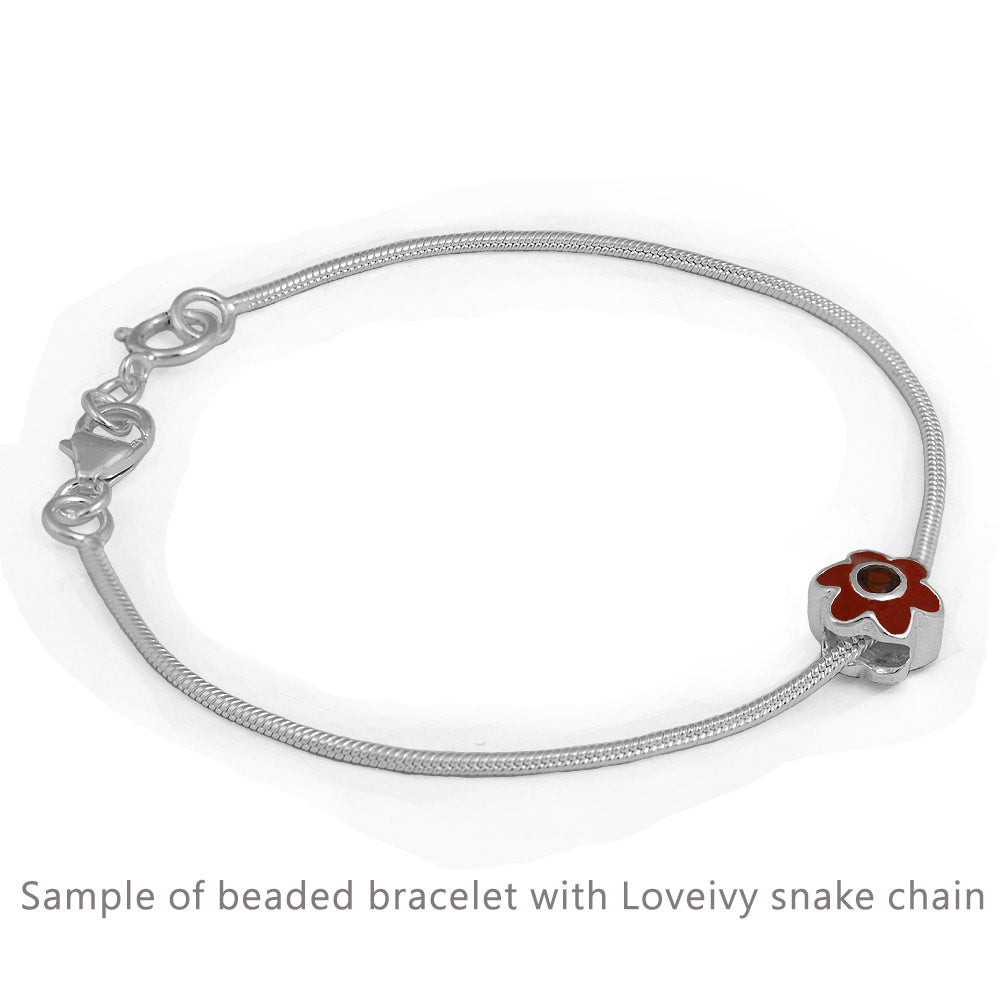 Sterling Silver Beads Compatible With Loveivy Snake Chain 4