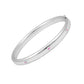 Toddler 5 1/4 In Sterling Silver Three Diamond Or Cubic Zirconia Bangle Bracelet