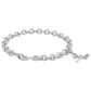 6 3/4 In Sterling Silver Diamond Dragonfly Charm Bracelet For Girls 1