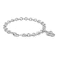 Children's Sterling Silver Diamond Angel Charm Bracelet (6 3/4 inches) 1