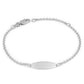 Baby And Toddler Jewelry - 5 3/4 Inches 14K Yellow Or White Gold ID Bracelet