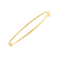 Little Girls 14K Yellow Gold Heart Adjustable Bangle Bracelet (up to 6 in) 1