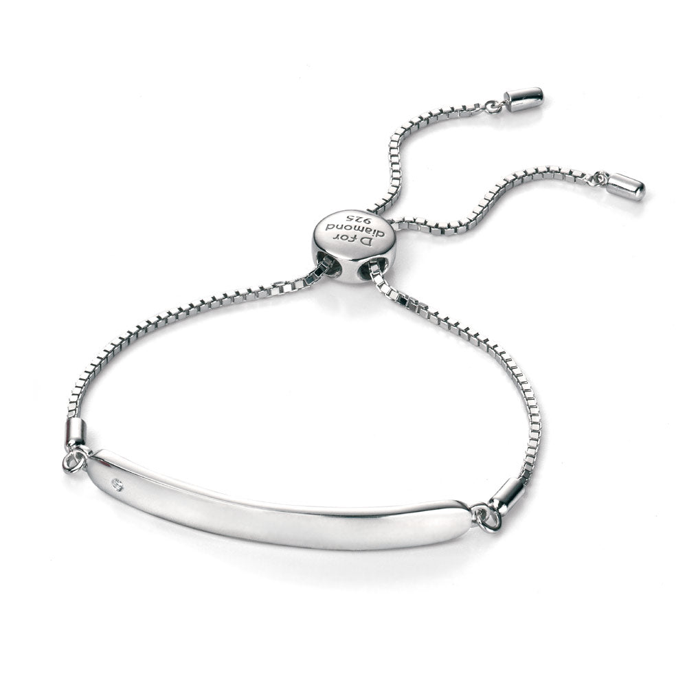 Loveify Girls Jewelry - Sterling Silver Toggle Box Chain Plain ID Bracelet (4 ...