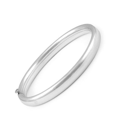 Sterling Silver Bangle Bracelet For Babies, Toddlers & Children (4 1/4, 5 1/4 Or 6 1/4 in) 1