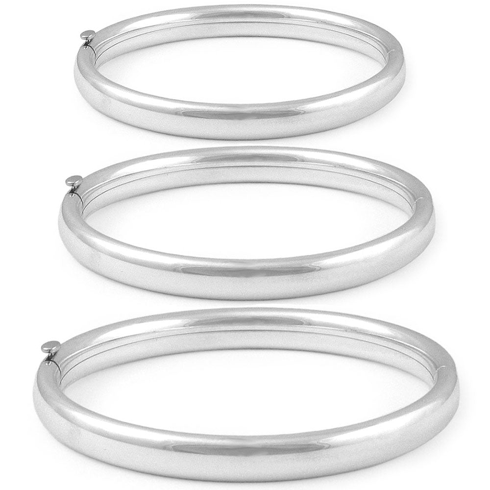 Sterling Silver Bangle Bracelet For Babies, Toddlers & Children (4 1/4, 5 1/4 Or 6 1/4 in) 2