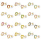 14K Yellow Gold Birthstone Double Hearts Girls Stud Earrings 2