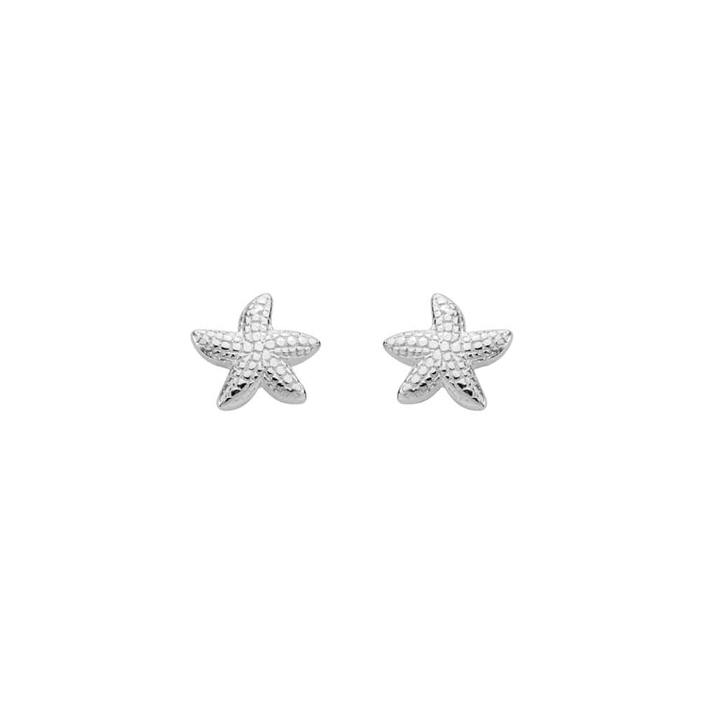 Kids 14K Yellow Gold/Sterling Silver Starfish Stud Earrings For Girls 1