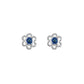 Sterling Silver Birthstone Flower Earrings For Girls Of All Ages