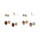 Baby & Toddler 14K Yellow Gold Pink/Red Ladybug Silicone Back Earrings 2