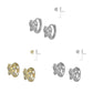 Girl's Jewelry - 14K Gold Or Silver Butterfly CZ Huggie Hoop Earrings 2