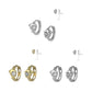 Gold Or Silver Cubic Zirconia Dolphin Huggie Hoop Earrings For Girls 2