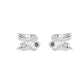 Children's Jewelry - Girls Sterling Silver Birthstone Angel Stud Earrings