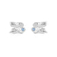 Children's Jewelry - Girls Sterling Silver Birthstone Angel Stud Earrings
