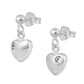 Girl's Jewelry - Sterling Silver Birthstone Heart Dangling Earrings