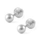 Girl's Jewelry - 14K Rose, Yellow Or White Gold 4mm Ball Screw Back Stud Earrings