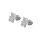 14K Gold Or Silver Teddy Bear Screw Back Earrings For Little Girls