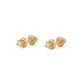 14K Yellow Gold 0.14 TCW Diamond Screw Back Earrings For Girls Of All Ages 1