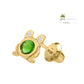 Kids Jewelry For Girls - 14K Yellow Gold CZ Frog Screw Back Earrings 2