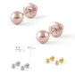 Girl's Jewelry - 14K Rose, Yellow Or White Gold 4mm Ball Screw Back Stud Earrings 2