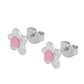 Girls Jewelry - Sterling Silver Resin Flower Post Earrings 1