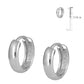 Children's Sterling Silver Plain Huggie Hoop Earrings For Girls 2