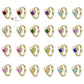 Baby And Toddler 14K Yellow Gold Heart Shaped Birthstone Hoop Earrings 2