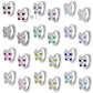 Sterling Silver Simulated Birthstone Butterfly Huggie Hoop Earrings For Girls 2