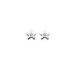 Children Jewelry - Sterling Silver Diamond Star Earrings 1