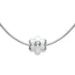 Girl's Jewelry - Silver Simulated Birthstone Flower Bead Snake Chain Necklace