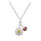 Sterling Silver Daisy Pendant Necklaces For Girls Of All Ages (12-18 In) 1