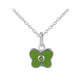 Girl's Sterling Silver Birthstone Enamel Butterfly Necklace (12-18 in)