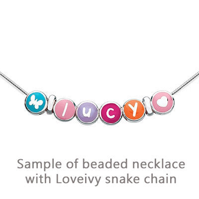 Sterling Silver Beads Compatible With Loveivy Snake Chain 5