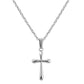 Children 14K Yellow/White Gold Cross Pendant Necklace For Girls (15 in) 1