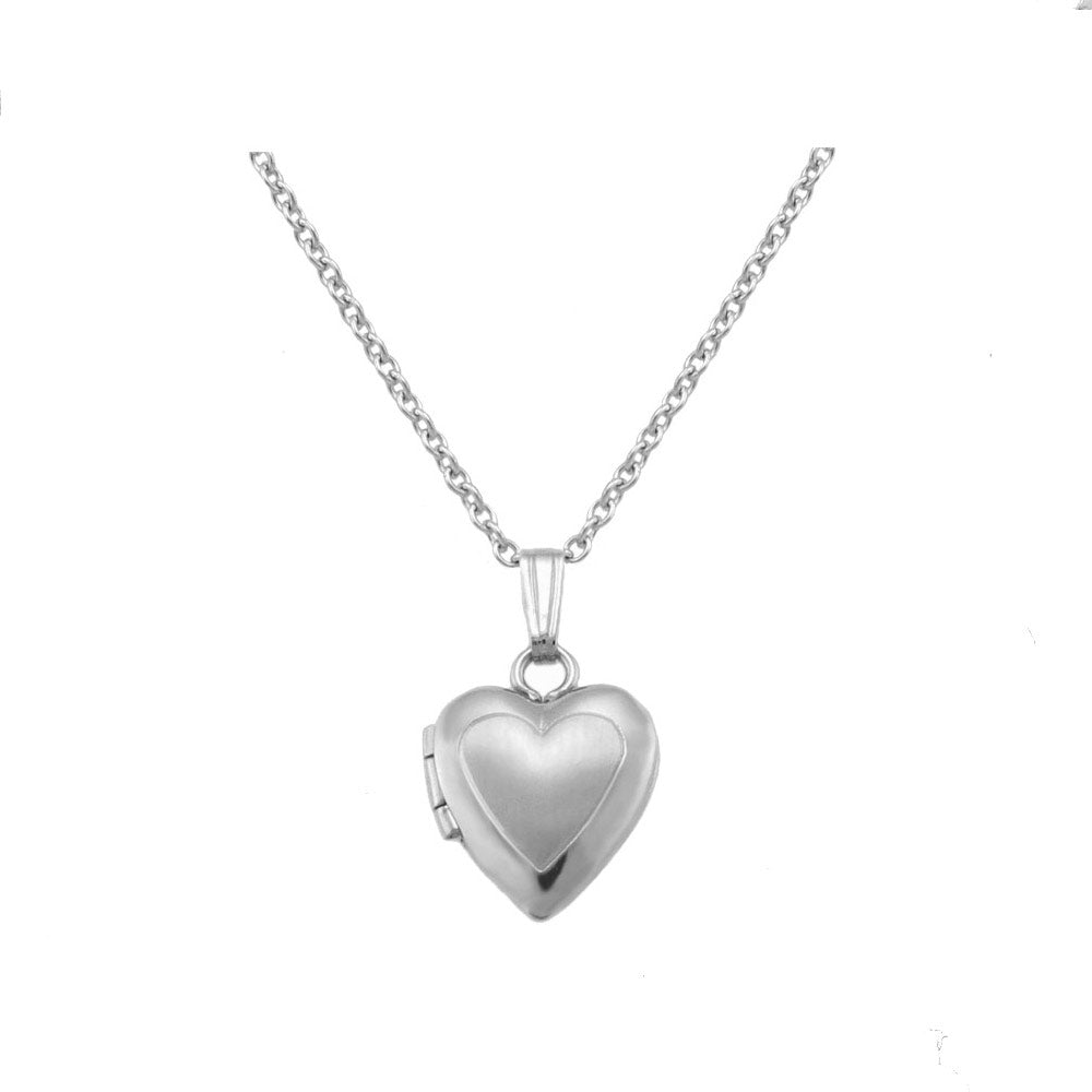 Baby & Toddler Jewelry - 13 In Gold Or Silver Heart Locket Necklace