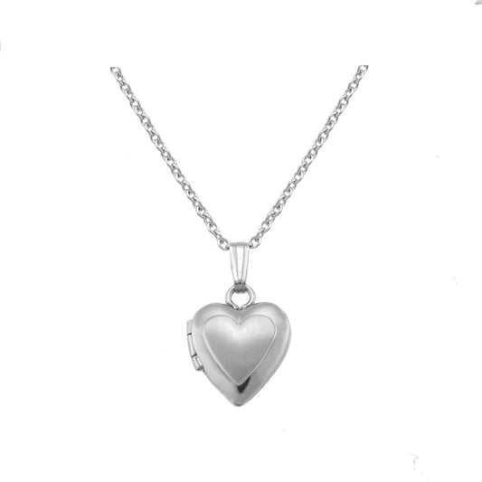 Baby & Toddler Jewelry - 13 In Gold Or Silver Heart Locket Necklace