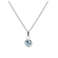 13 In Little Girl's Sterling Silver Simulated Birthstone Heart Pendant Necklace