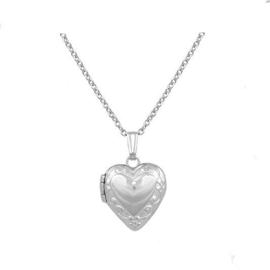 Girl's 14K Yellow, White, Rose Gold Or Sterling Silver Heart