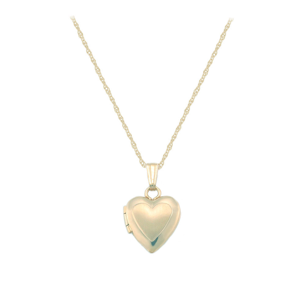 Baby & Toddler Jewelry - 13 In Gold Or Silver Heart Locket Necklace