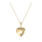 Girls Jewelry - 15 Inches Gold Or Silver Etched Heart Locket Necklace